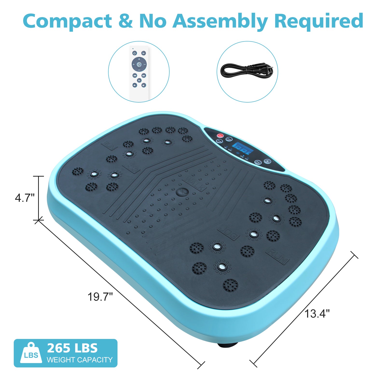 Vibration Plate Exercise Machine - Whole Body Workout Vibration Fitness Platform, Home Training Equipment For Weight Loss & Toning